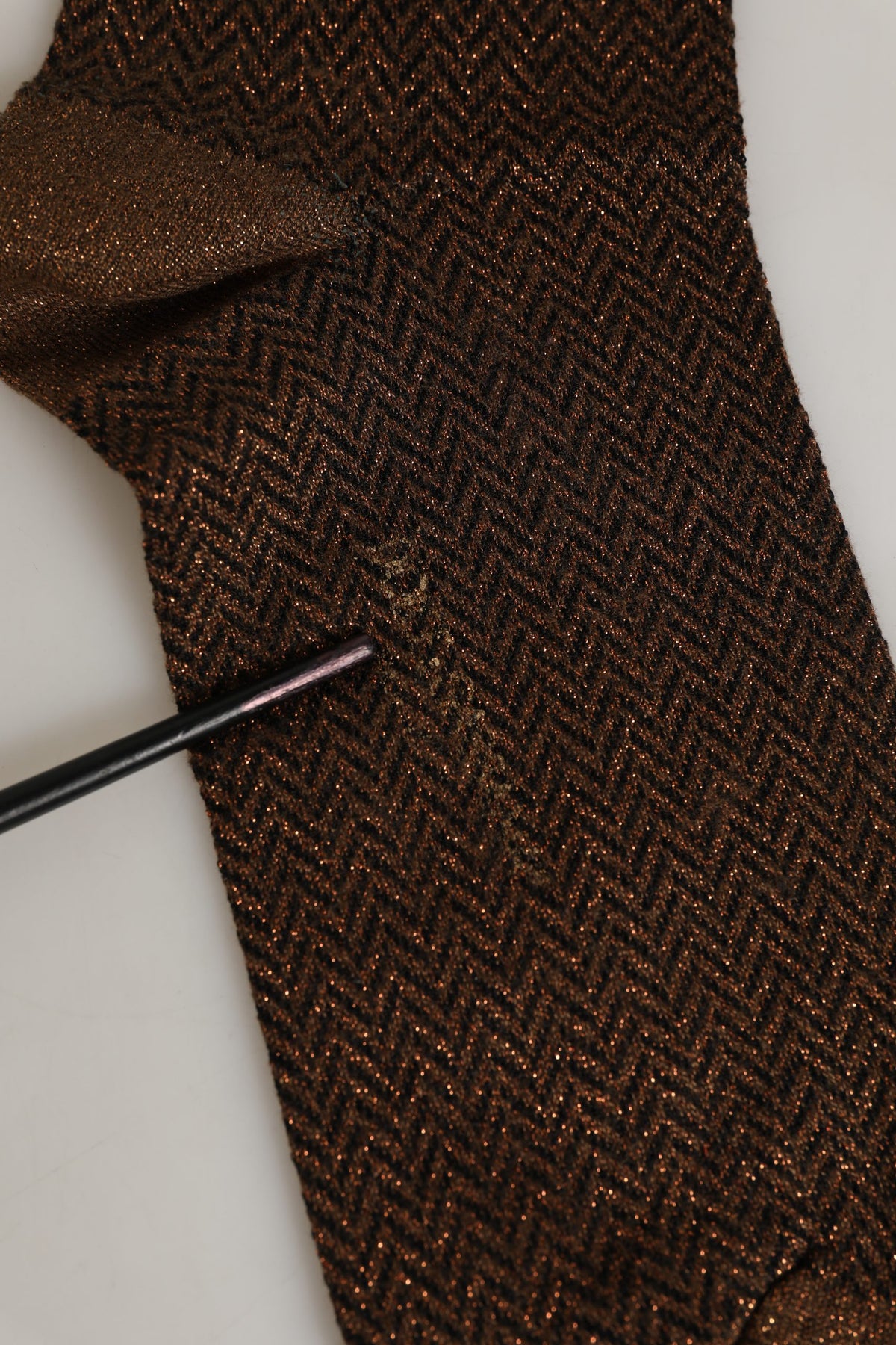 Dolce & Gabbana Men Brown Viscose Over The Calf Accessory Socks