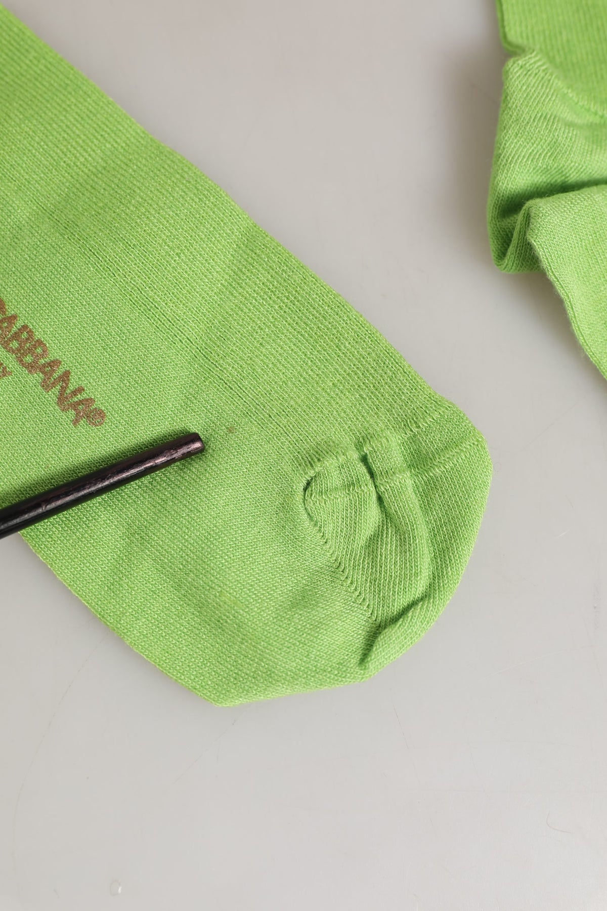 Dolce & Gabbana Men Green Viscose Over The Calf Accessory Socks