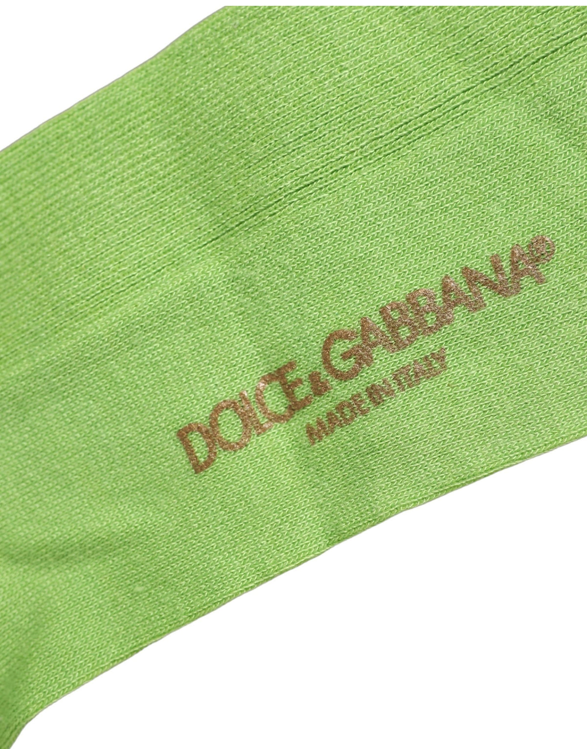 Dolce & Gabbana Men Green Viscose Over The Calf Accessory Socks