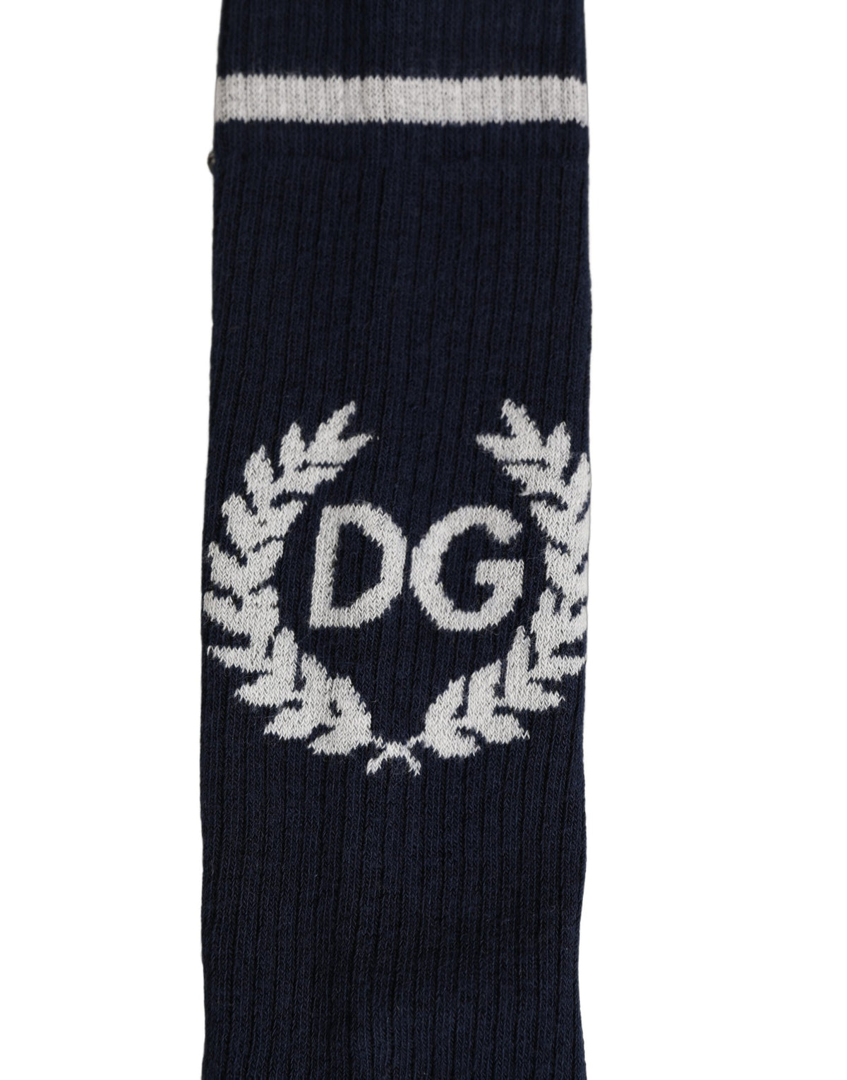 Dolce & Gabbana Men Navy Blue DG Logo Mid Calf Accessory Socks
