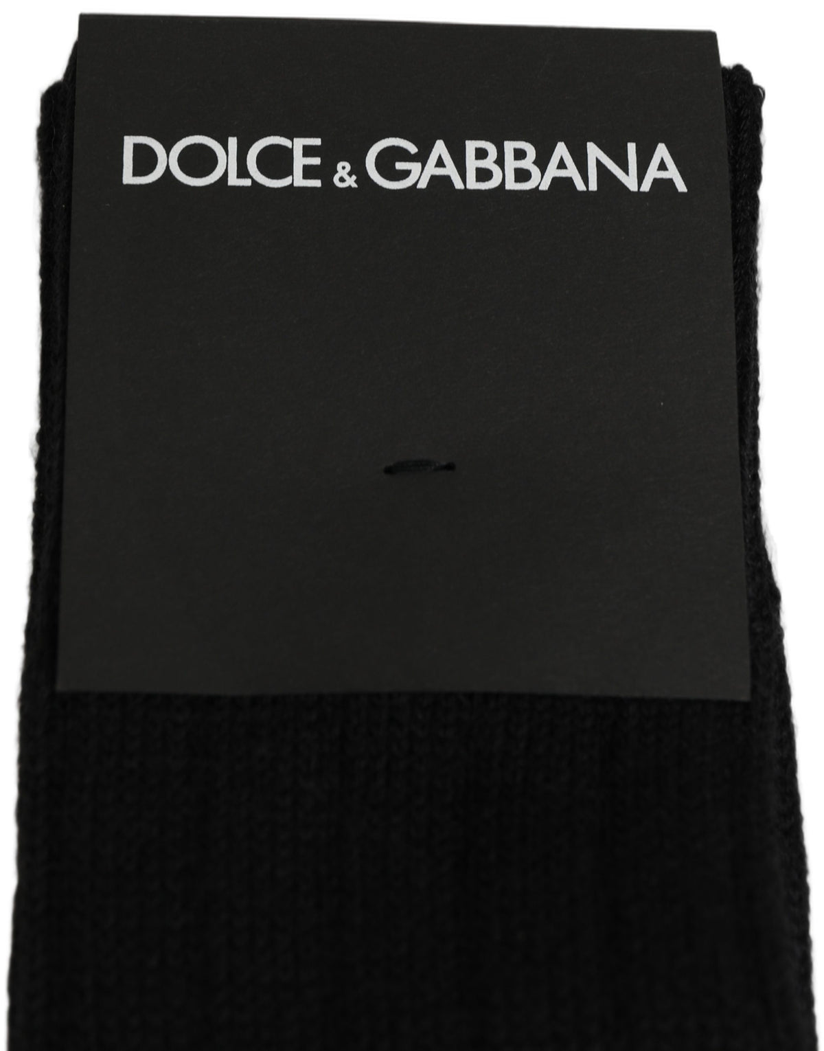 Dolce & Gabbana Black DG Logo Print Over The Calf Accessory Socks