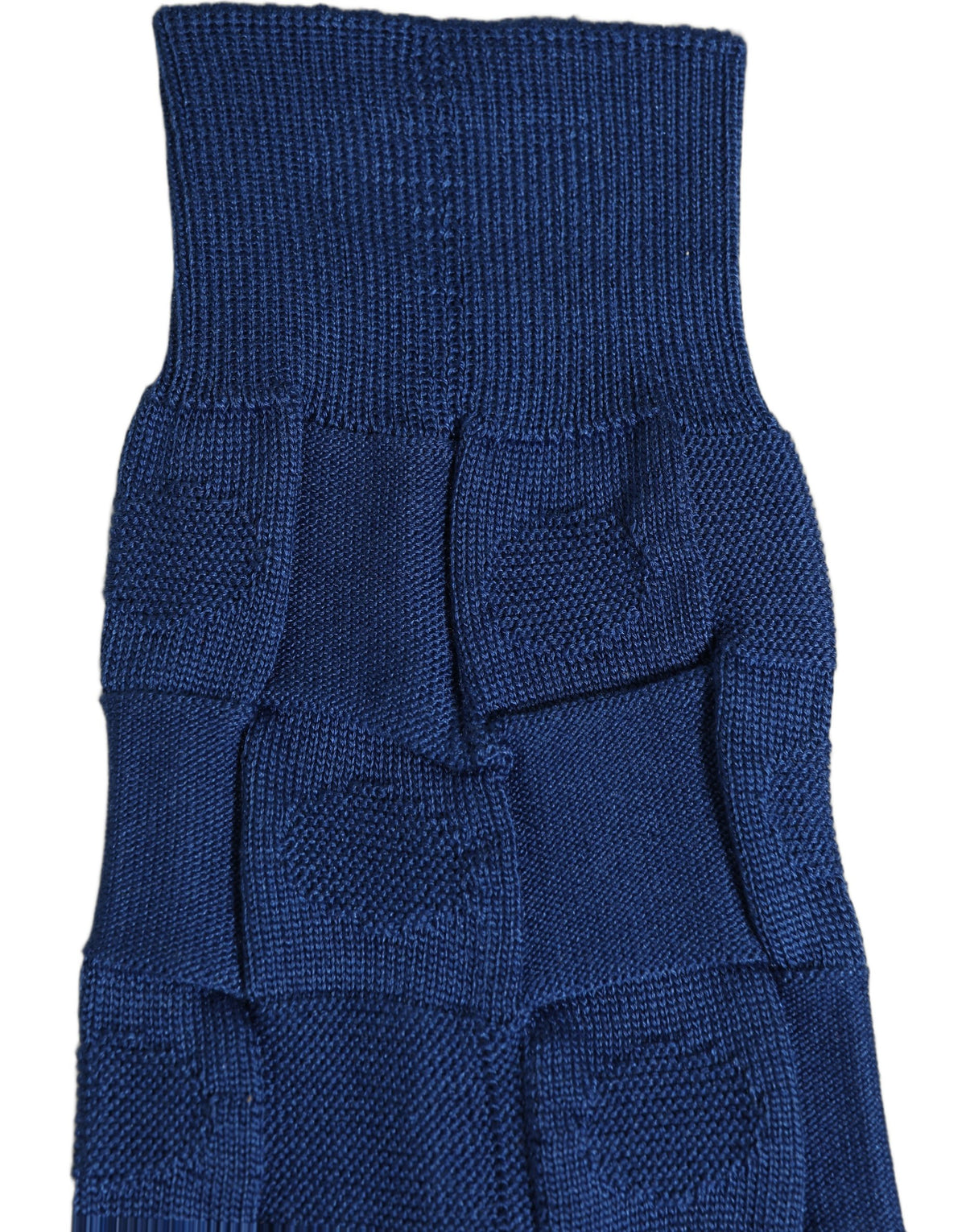 Dolce & Gabbana Royal Blue Checkered Silk Mid Calf Accessory Socks