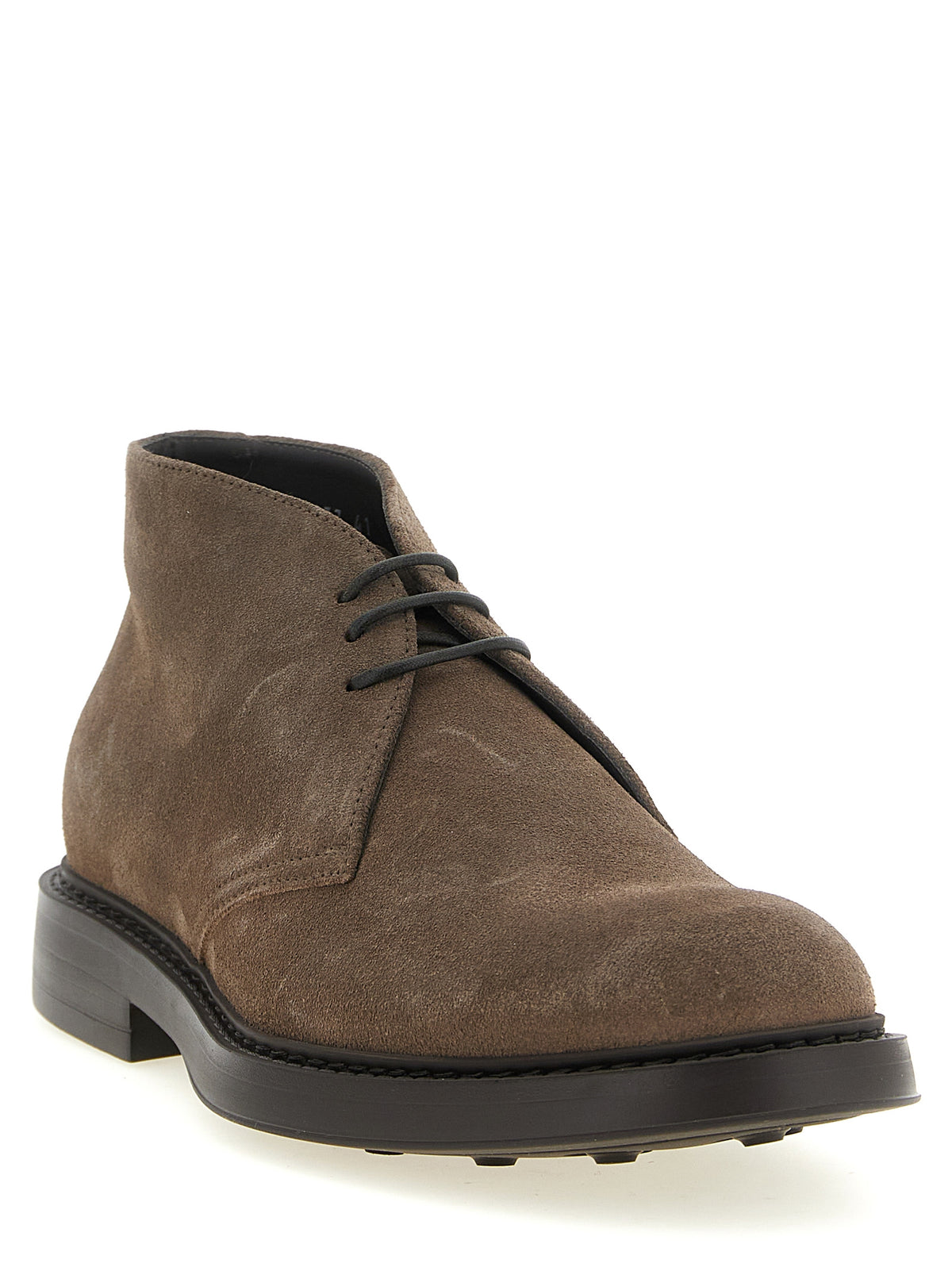 Doucal's Brown Lamb Leather Ankle Boots