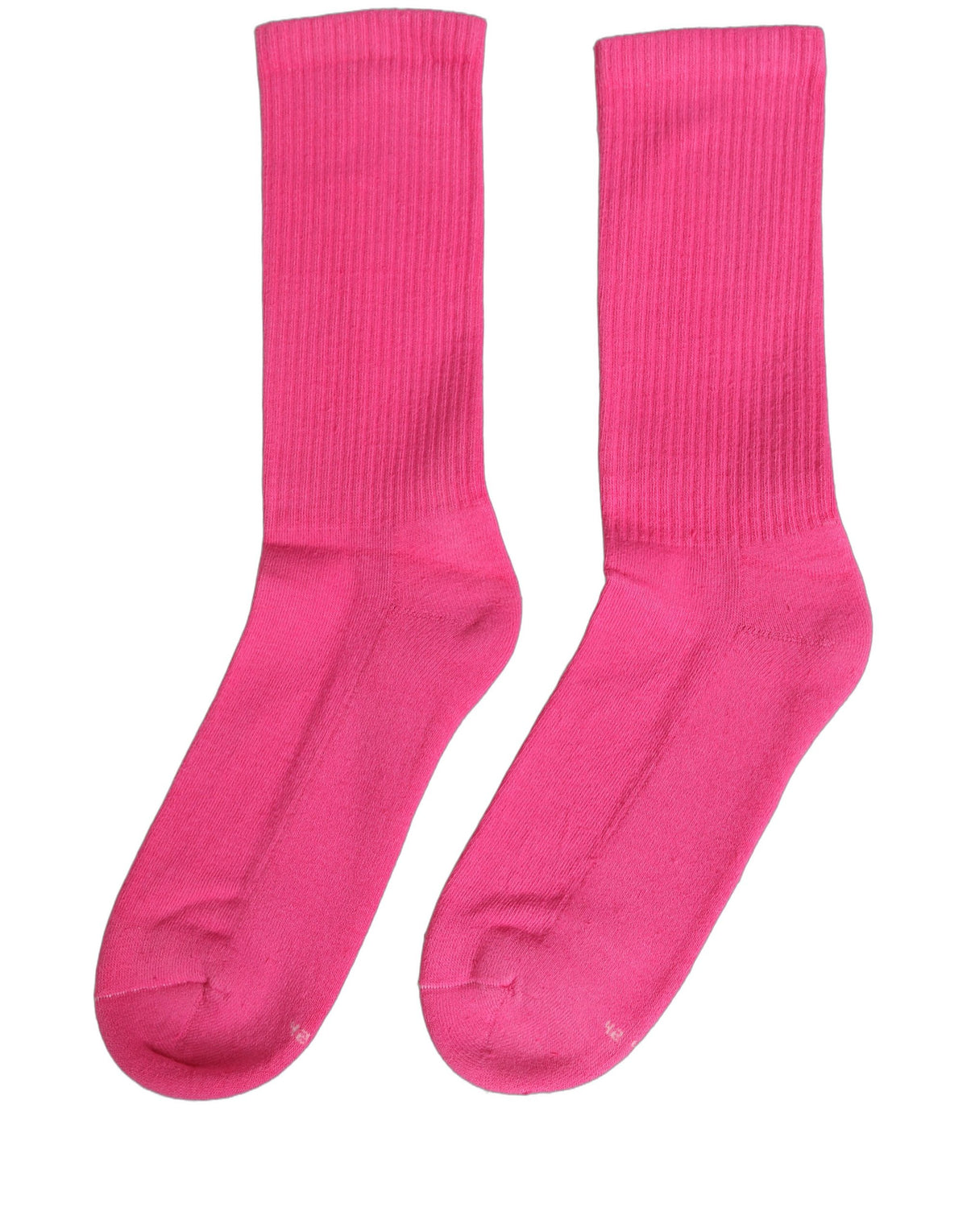 Dolce & Gabbana Pink Cotton Ribbed Mid Calf Women Accessory Socks