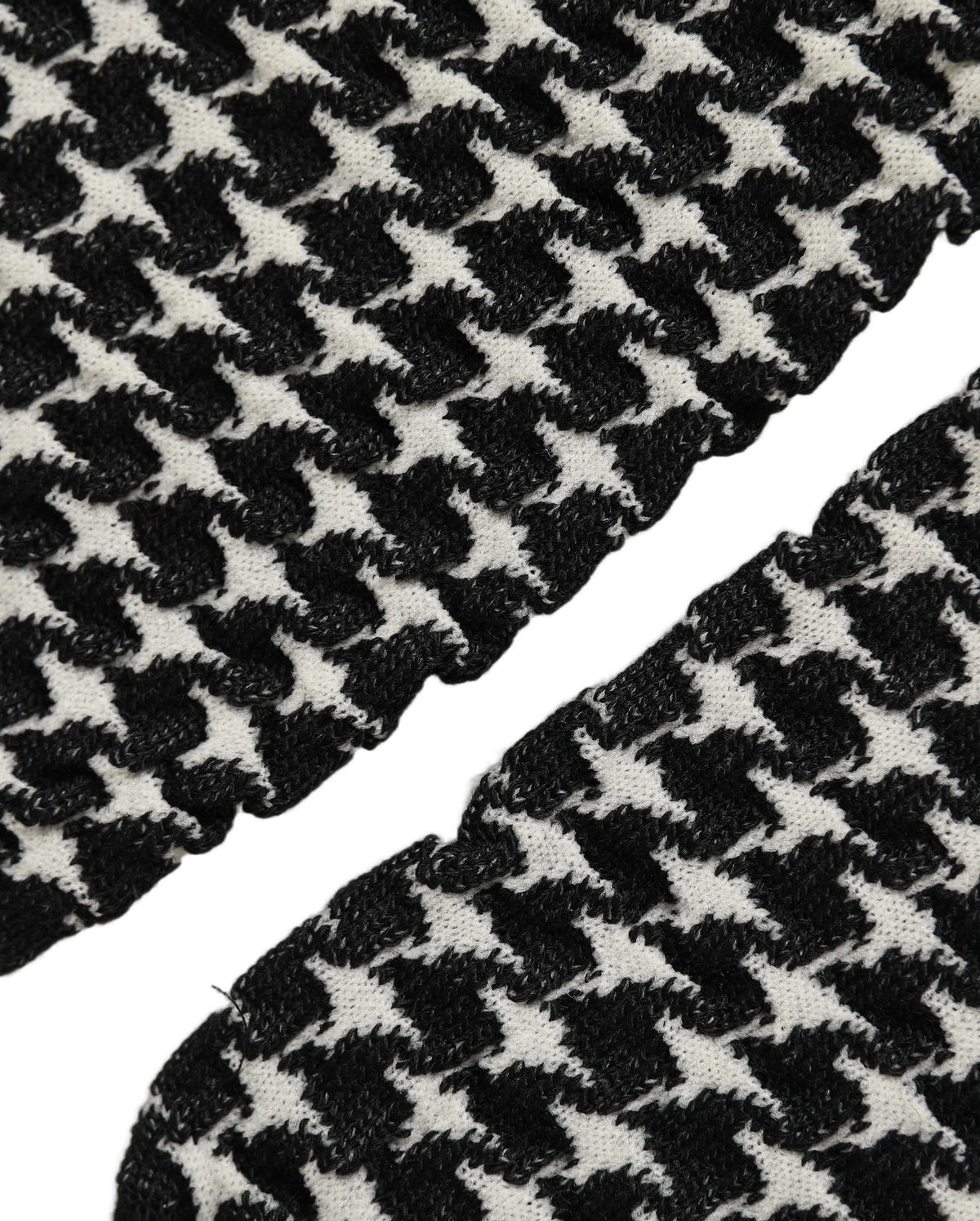 Dolce & Gabbana Black White Houndstooth Ankle Length Socks