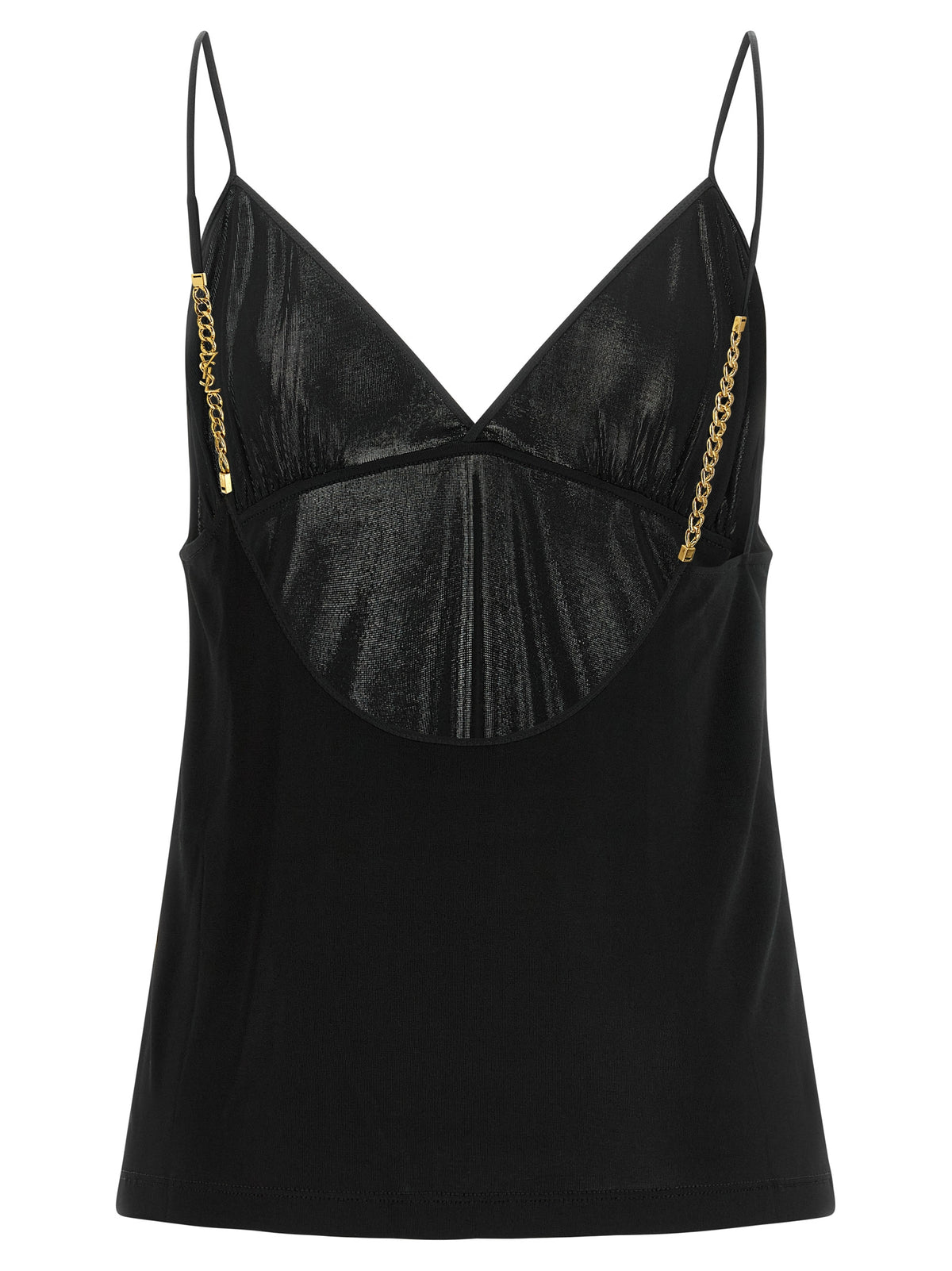 Saint Laurent Black Viscose Tank Tops