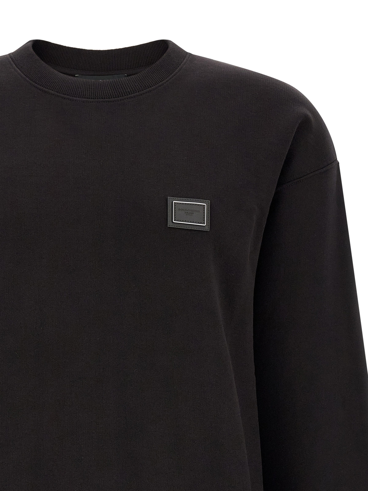 Dolce & Gabbana Black Cotton Sweatshirt