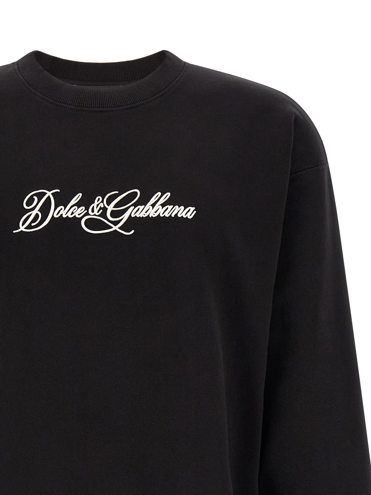 Dolce & Gabbana Black Cotton Sweatshirt