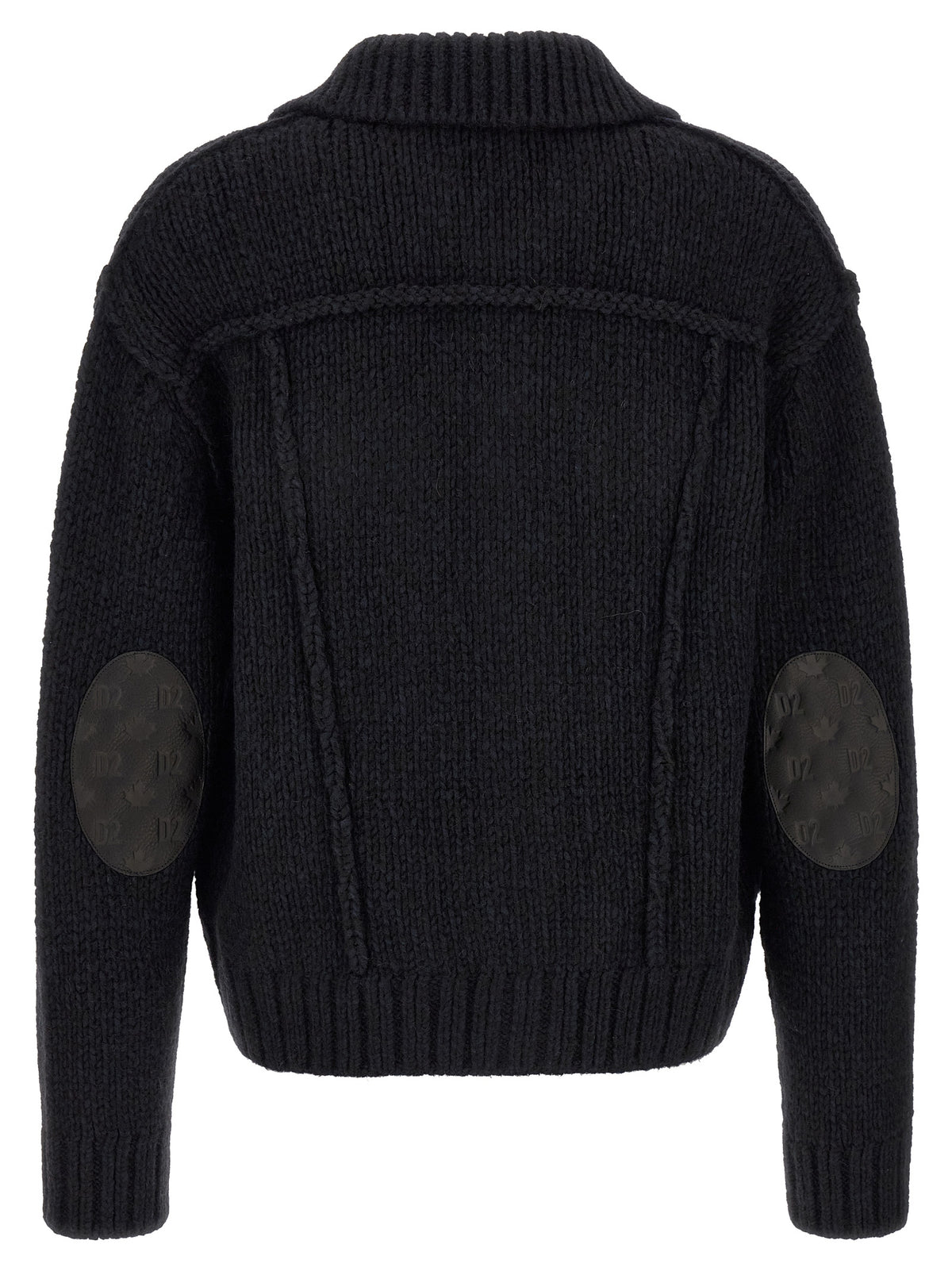 Dsquared² Blue Marabou Cardigan