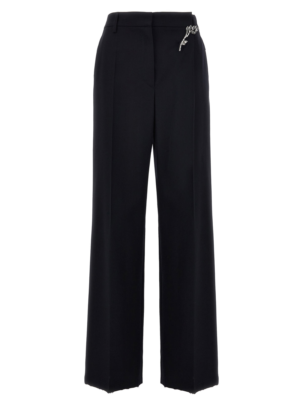 Prada Blue Wool Casual Pants