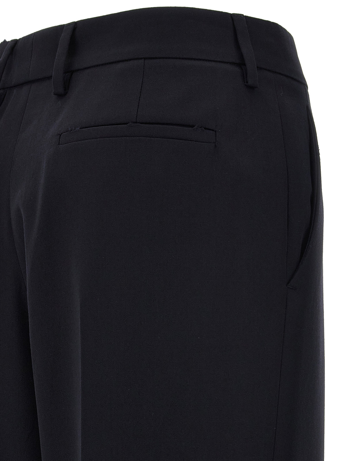 Prada Blue Wool Casual Pants