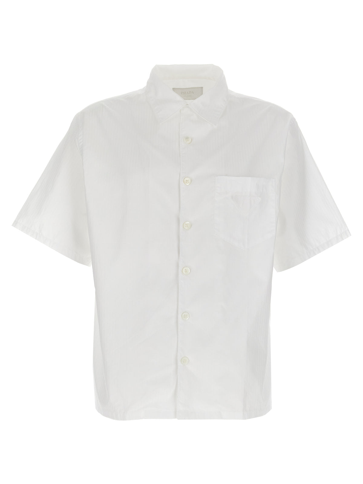 Prada White Cotton Blouse