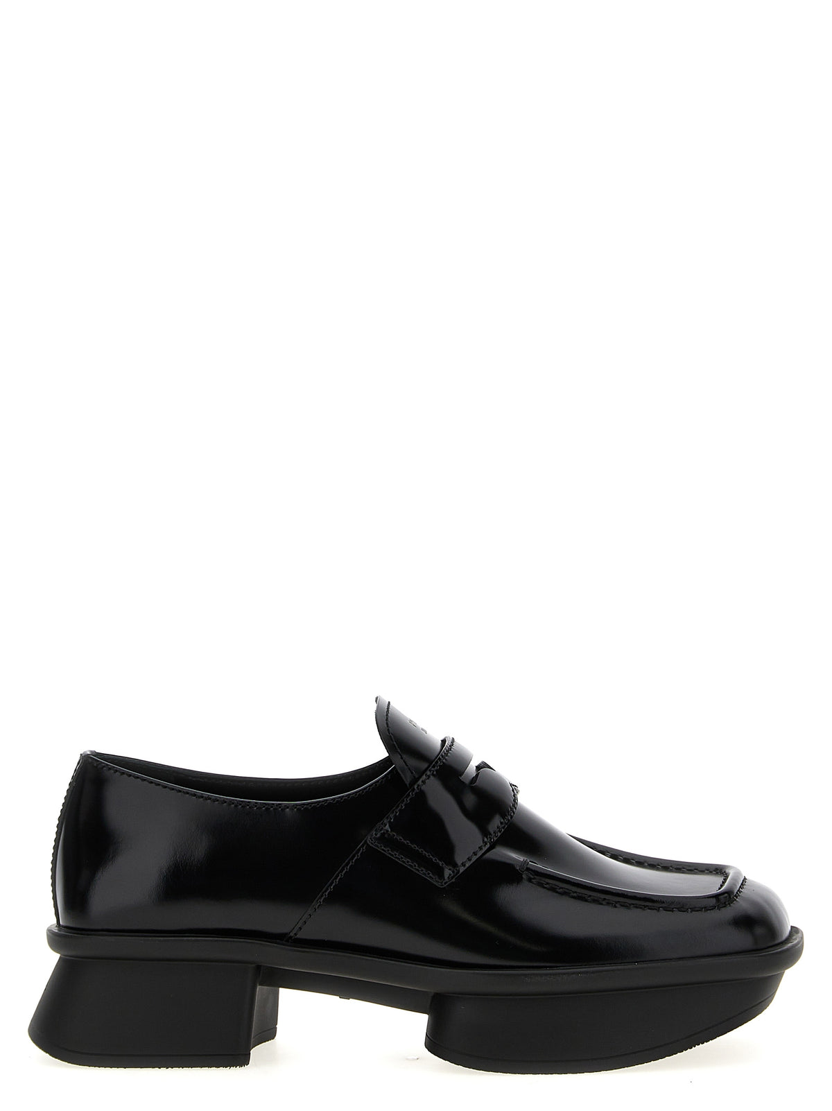 Prada Black Calfskin Slip-On Loafers