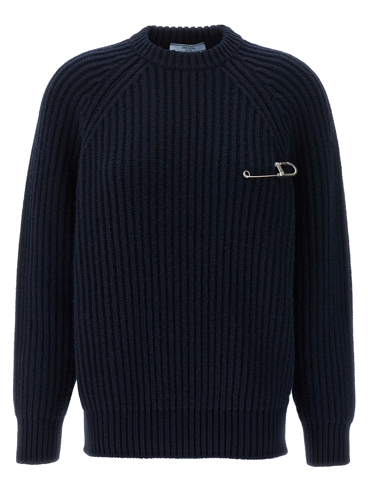 Prada Blue Virgin Wool Cardigan