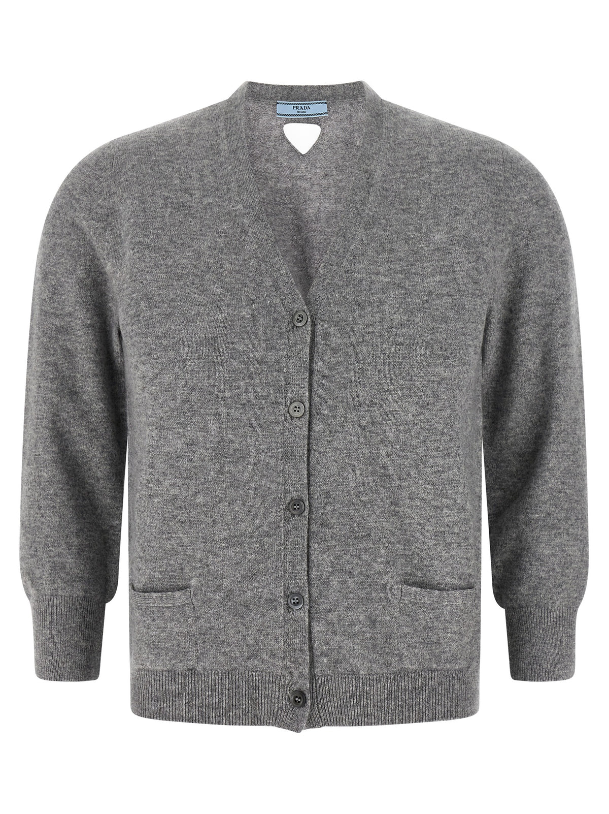 Prada Gray Cashmere Cardigan