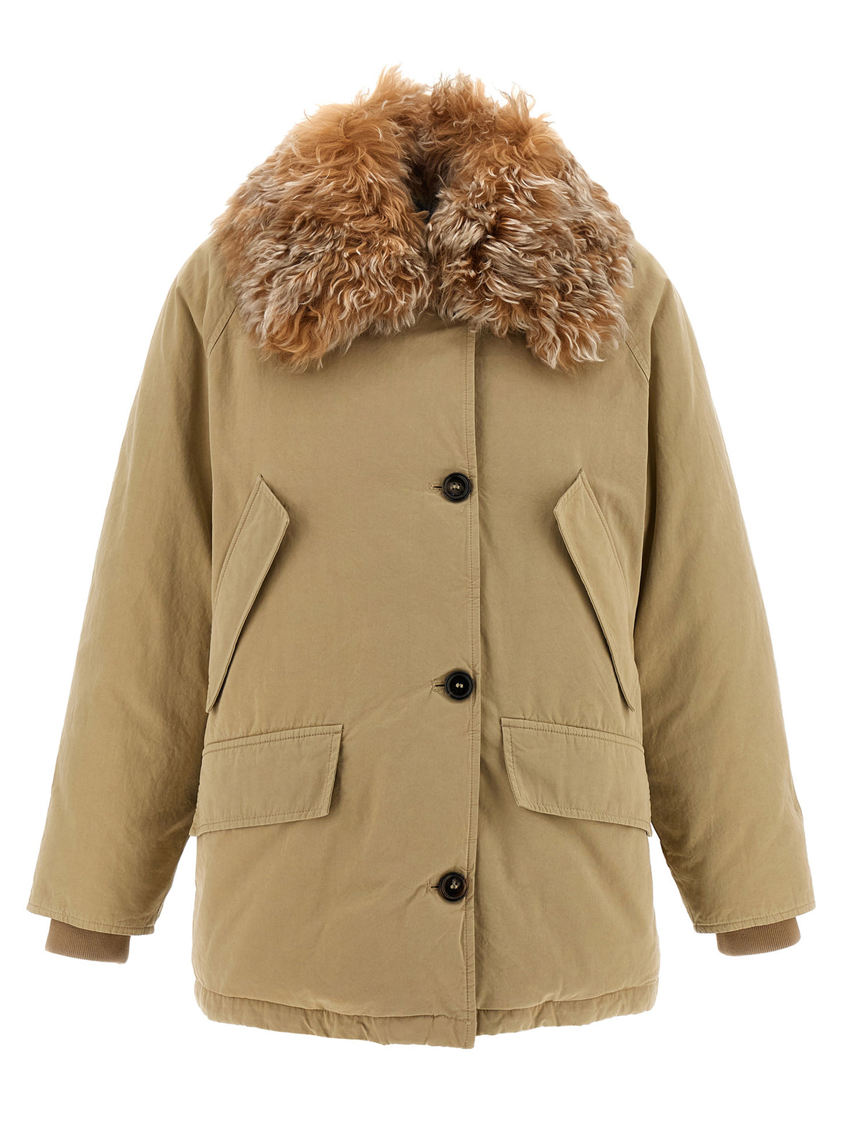 Prada Beige Cotton Full-Length Jacket