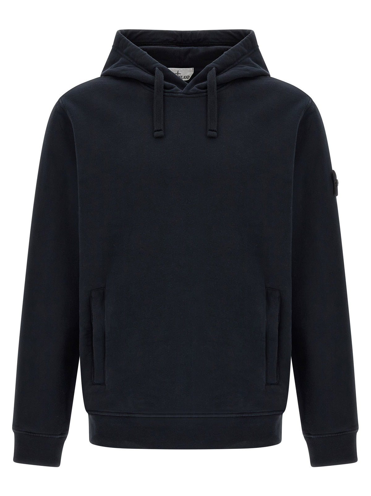 Stone Island Blue Cotton Sweatshirt