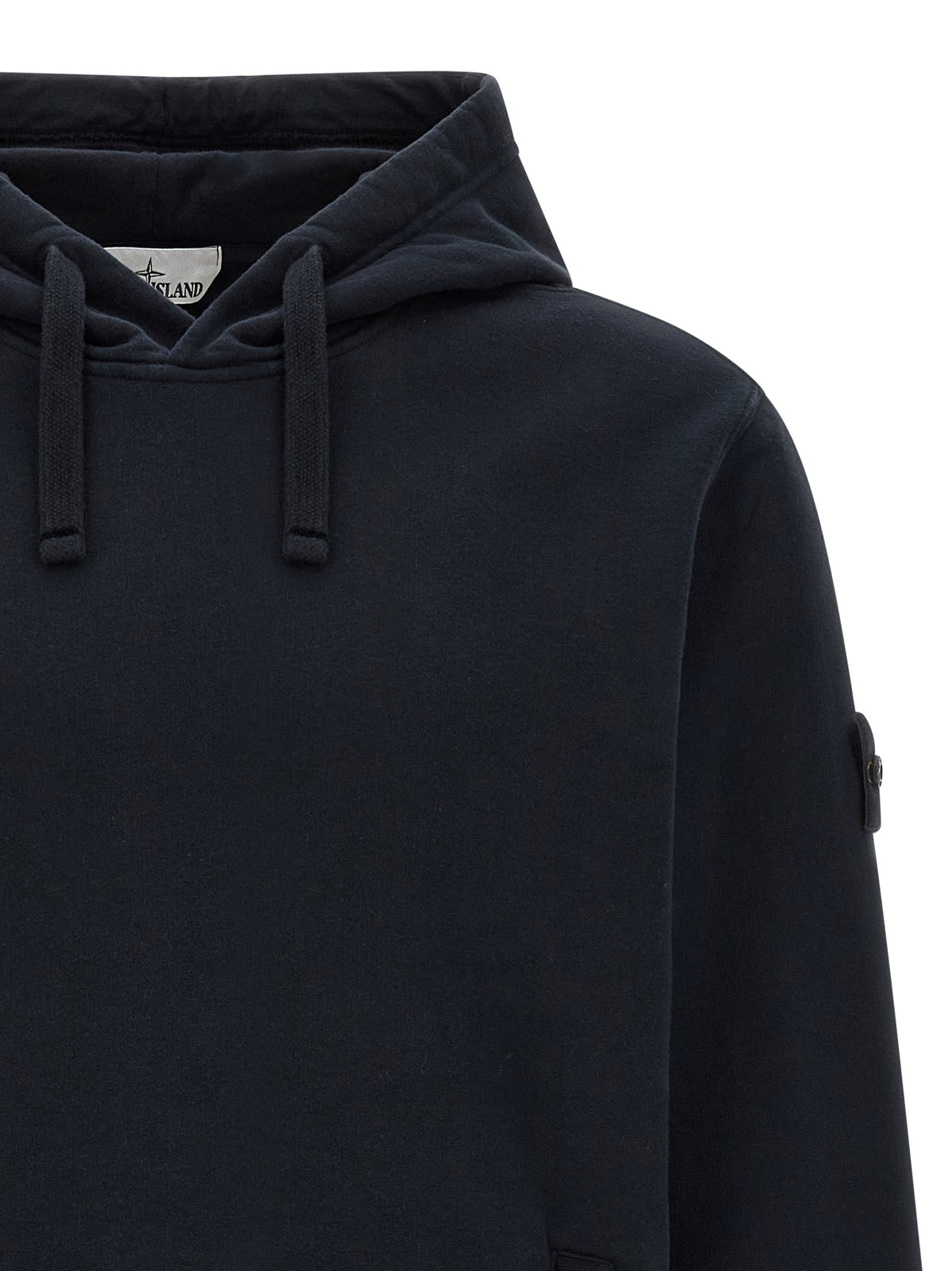 Stone Island Blue Cotton Sweatshirt