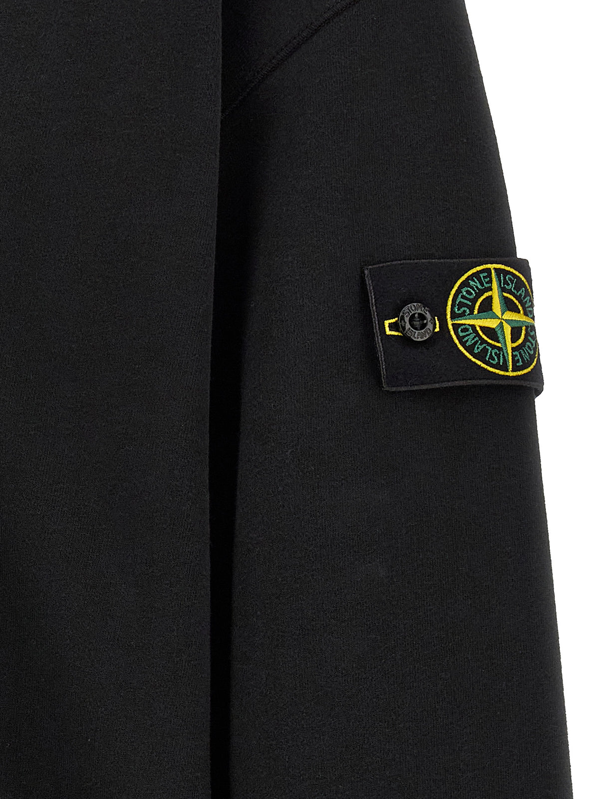 Stone Island Black Cotton Sweatshirt