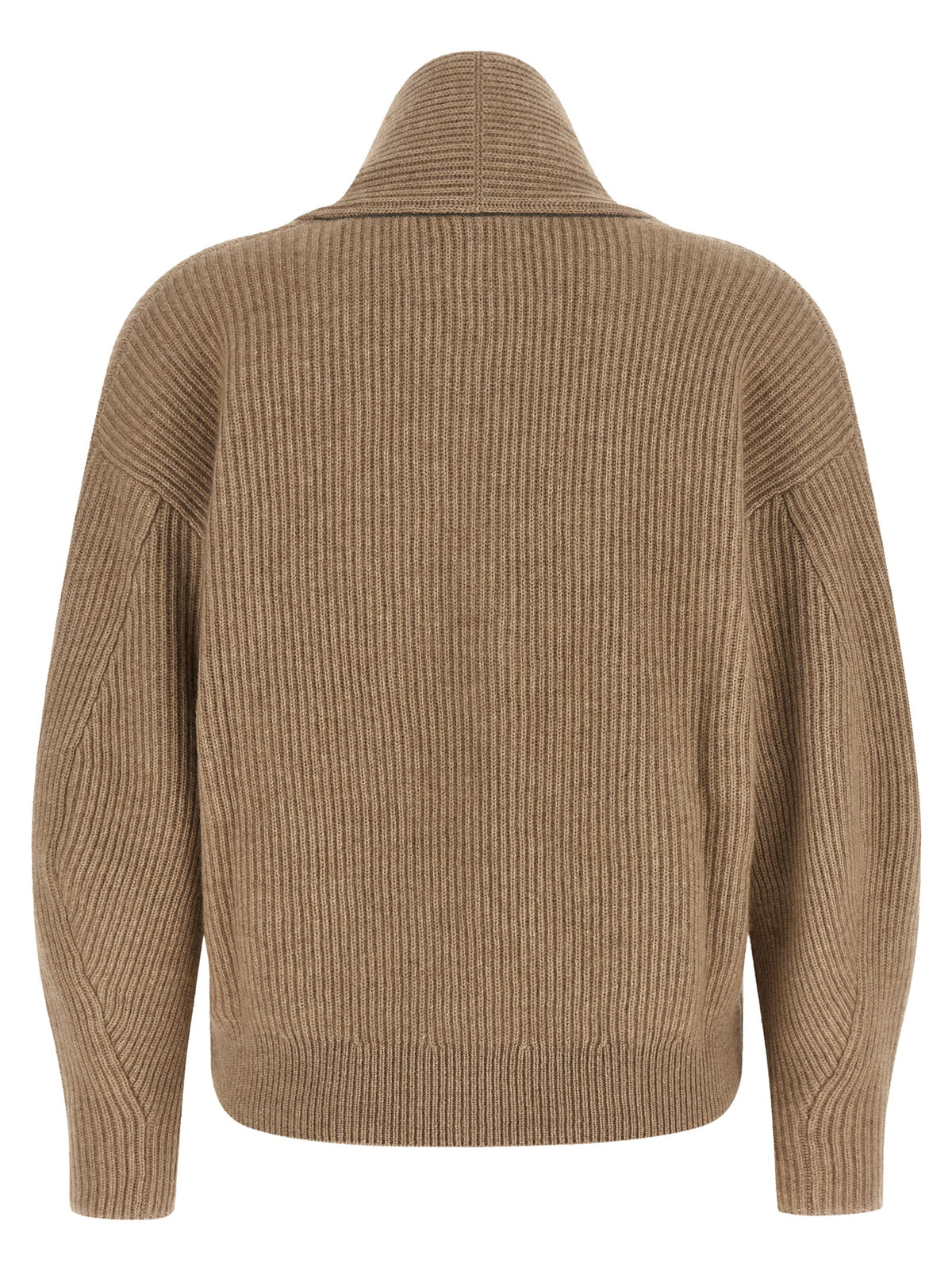 Brunello Cucinelli Beige Cashmere Cardigan