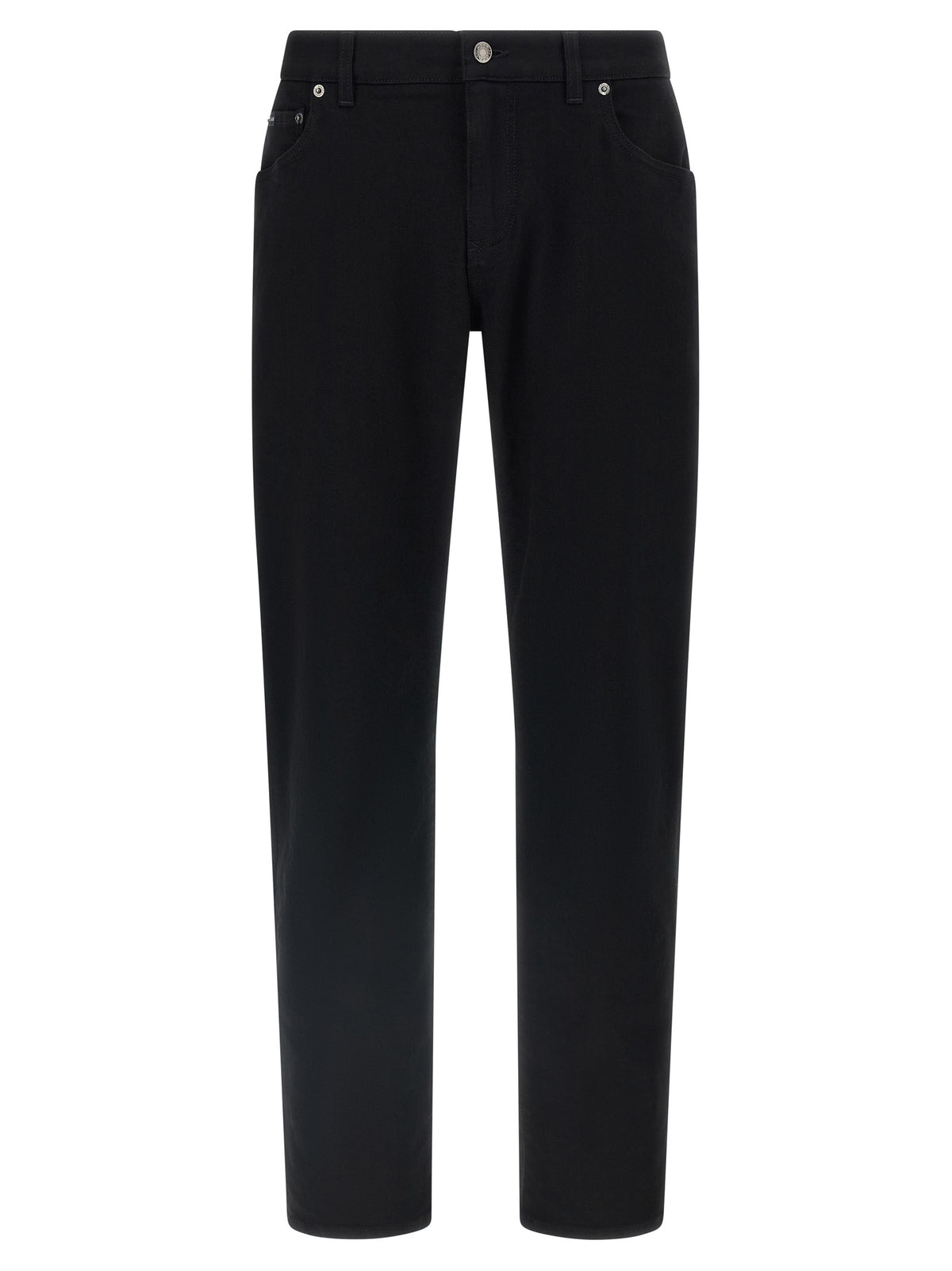 Dolce & Gabbana Black Cotton Slim Fit Jeans