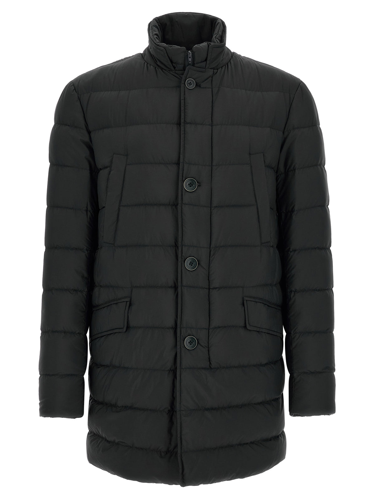Herno Black Polyamide Full-Length Jacket