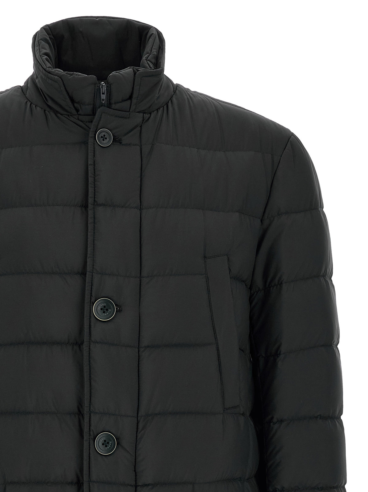 Herno Black Polyamide Full-Length Jacket