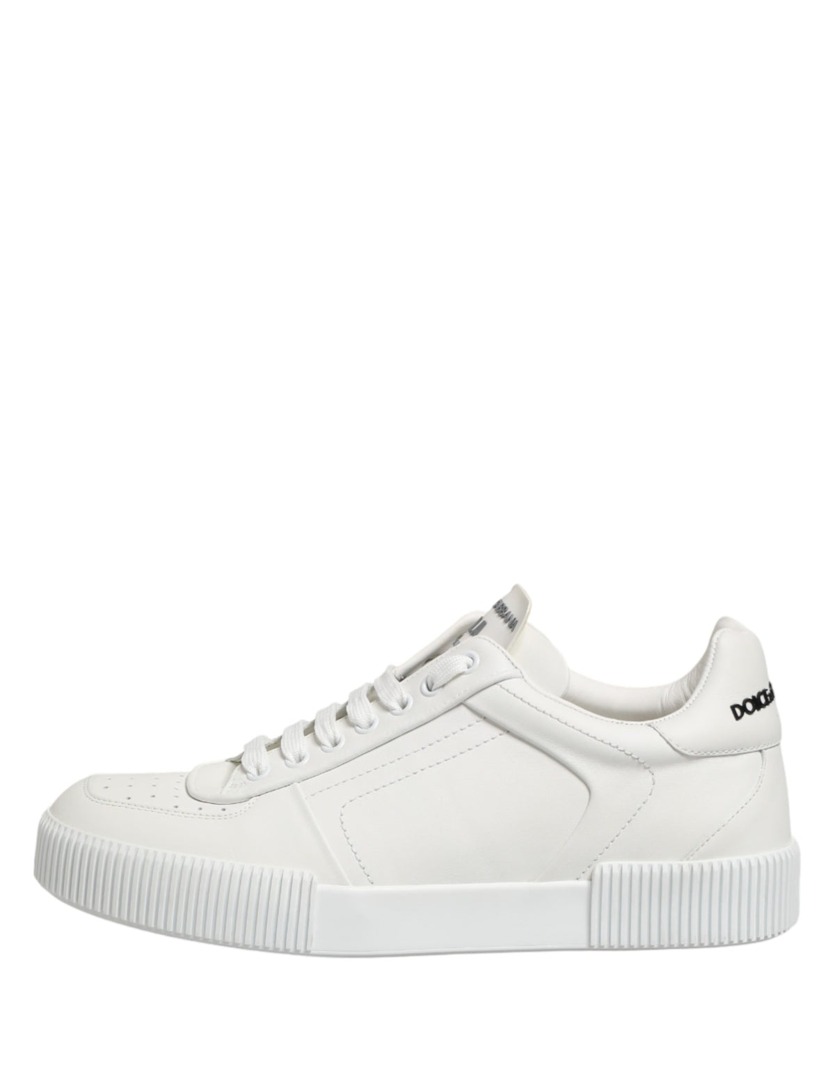 Dolce & Gabbana White Miami Leather Low Top Men Sneakers Shoes