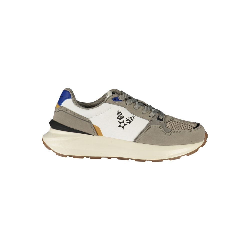 Avirex White Polyester Men's Sneaker