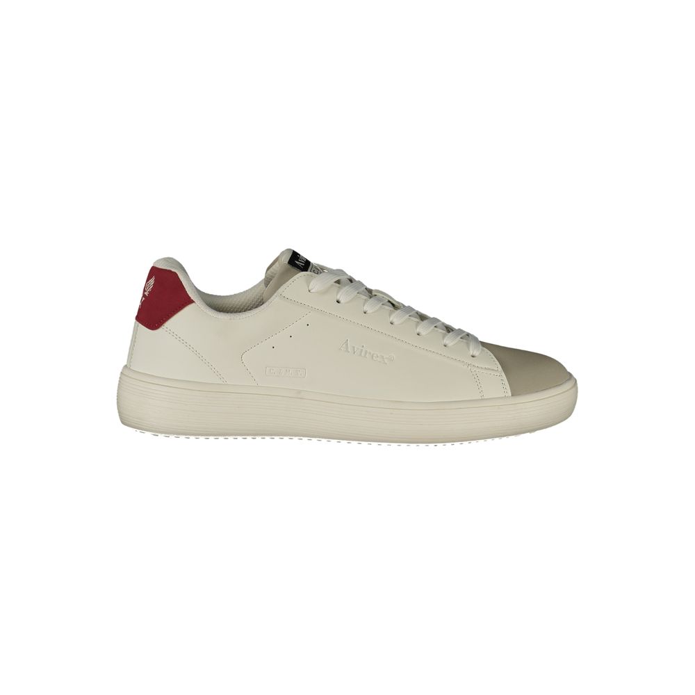Avirex White Polyurethane Men's Sneaker