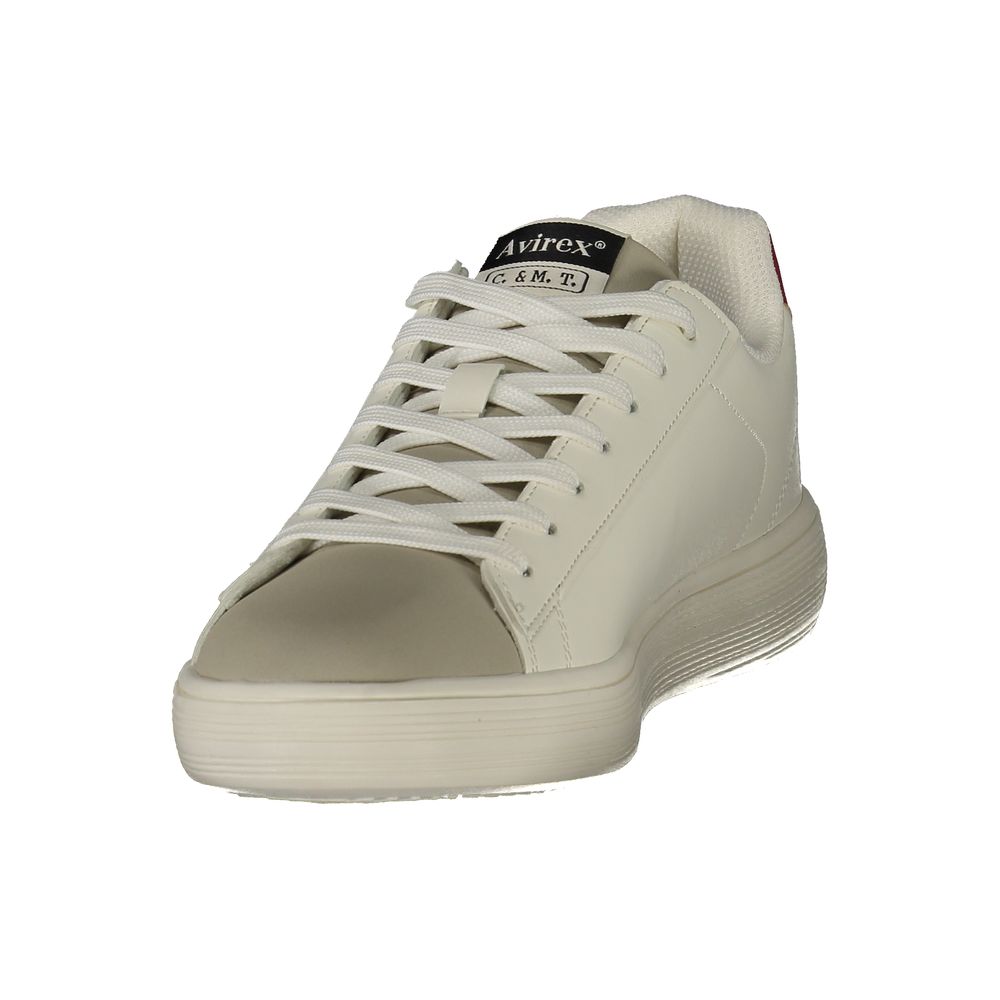 Avirex White Polyurethane Men's Sneaker