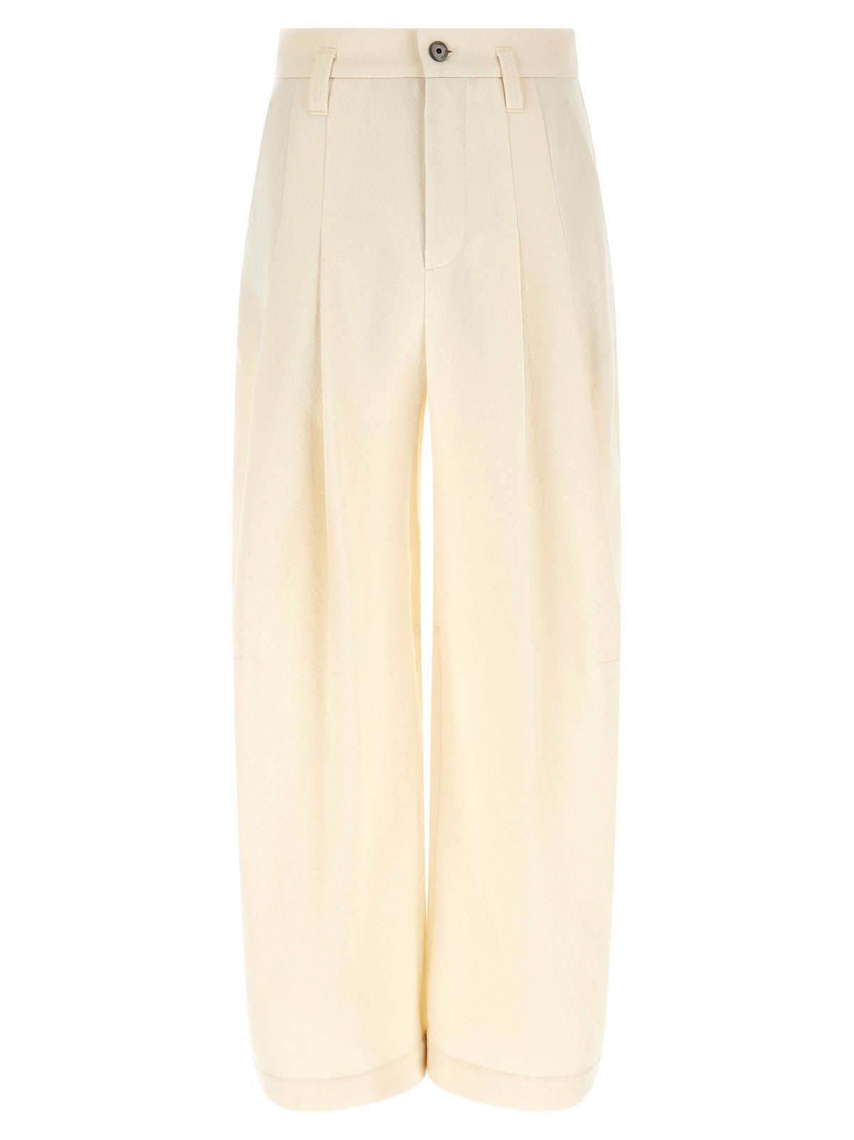 Brunello Cucinelli White Cotton Casual Pants