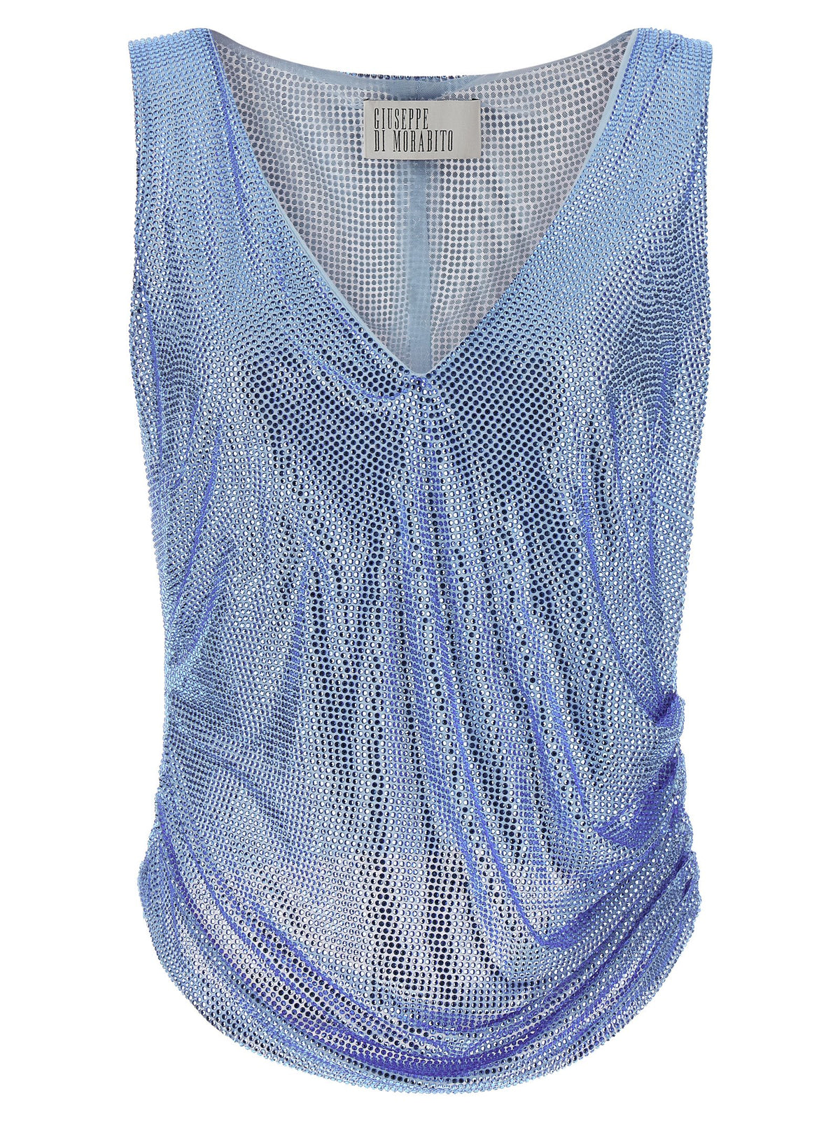 Giuseppe Di Morabito Blue Polyamide Tank Tops