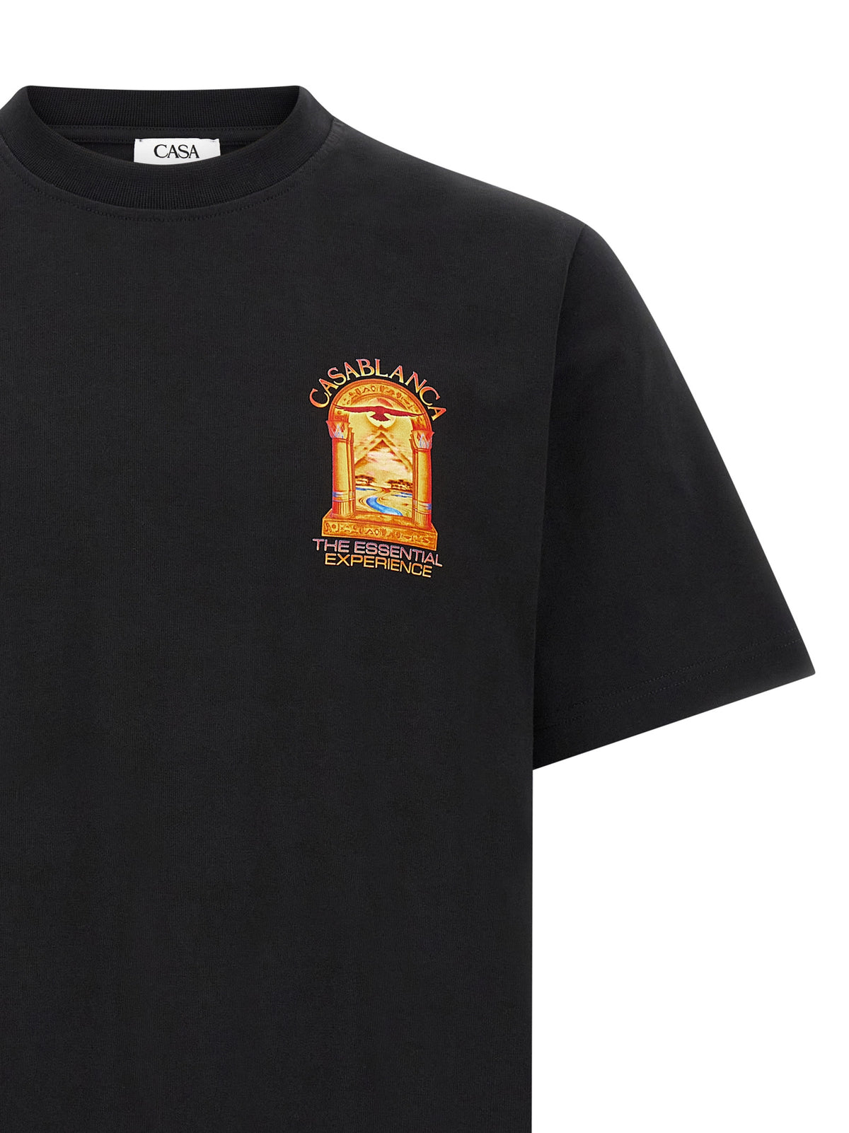 Casablanca Black Organic Cotton T-Shirt