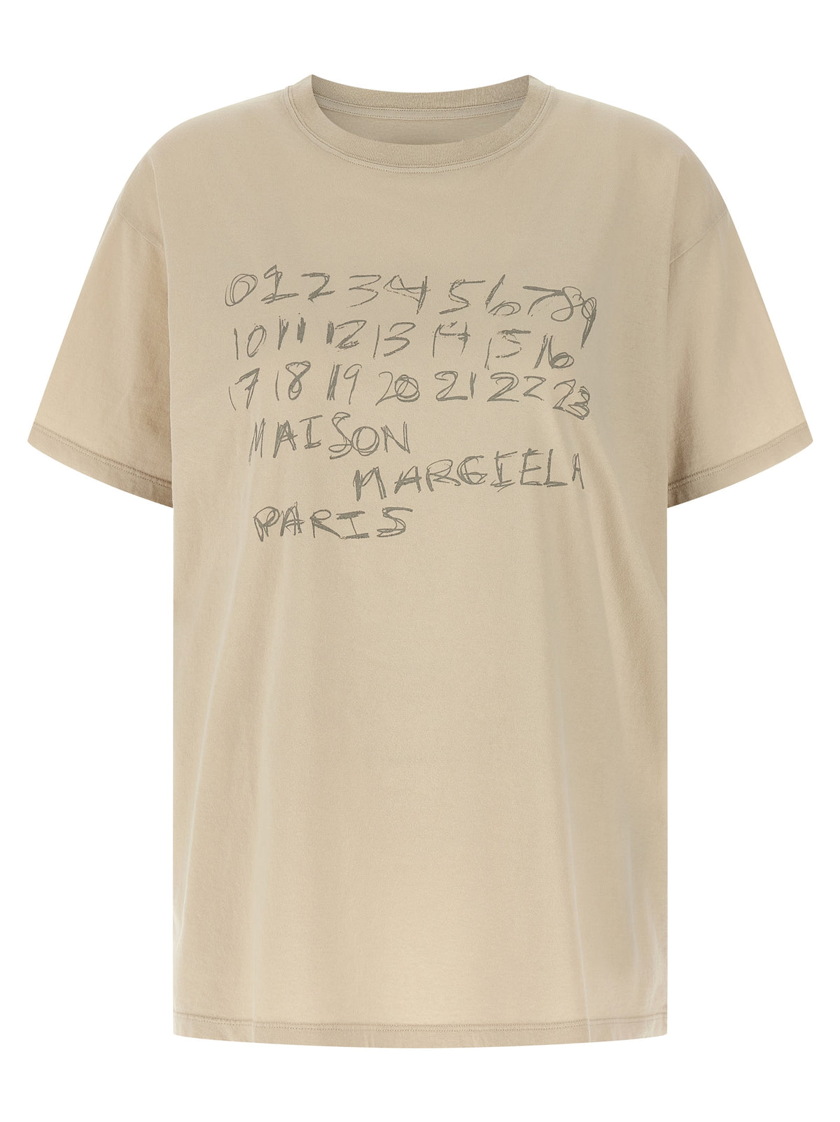 Maison Margiela Beige Cotton T-Shirt