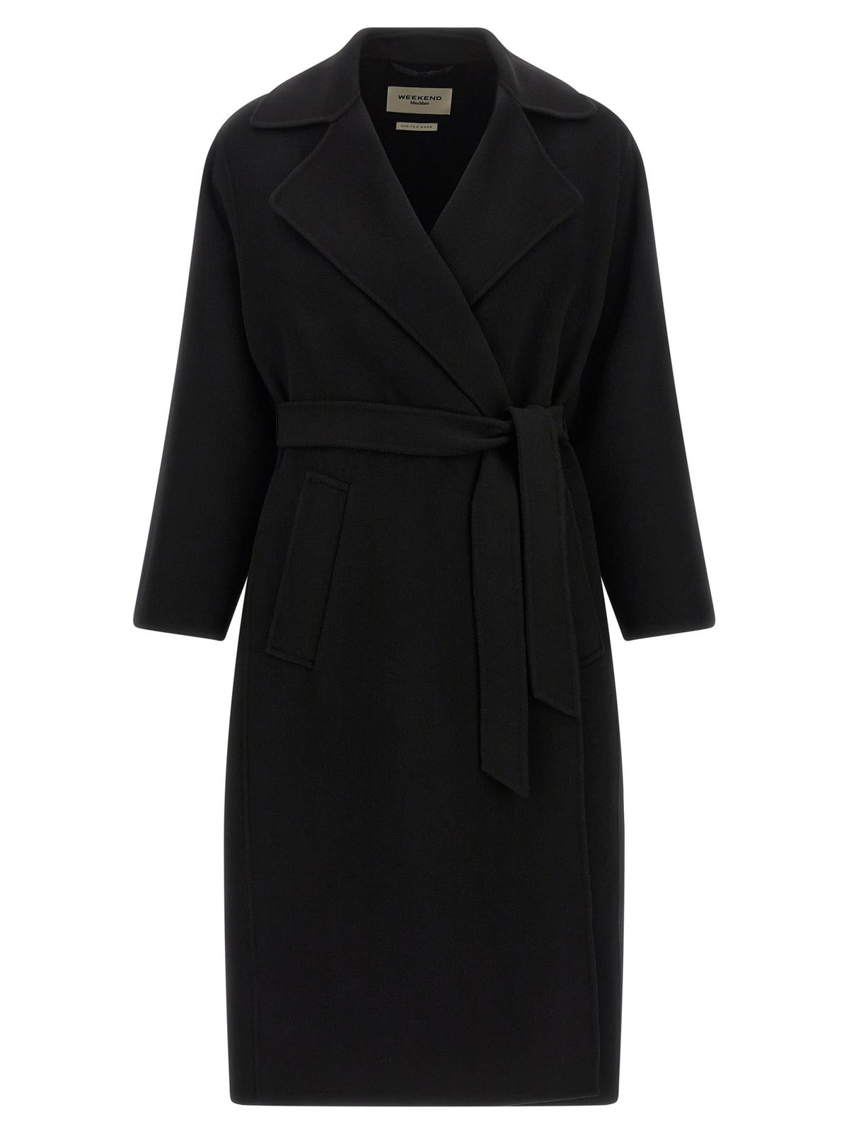 Max Mara Black Virgin Wool Coat