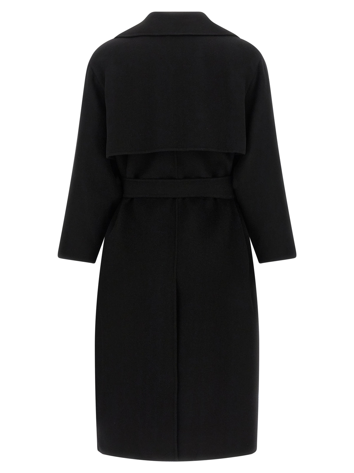 Max Mara Black Virgin Wool Coat