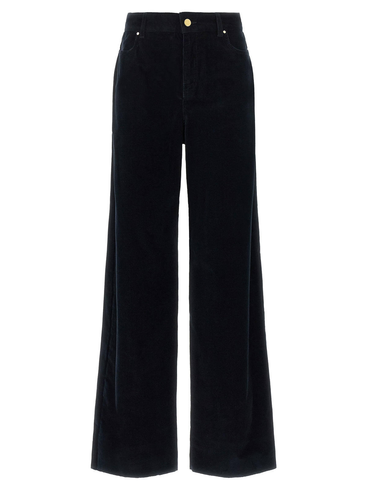 Max Mara Blue Cotton Casual Pants