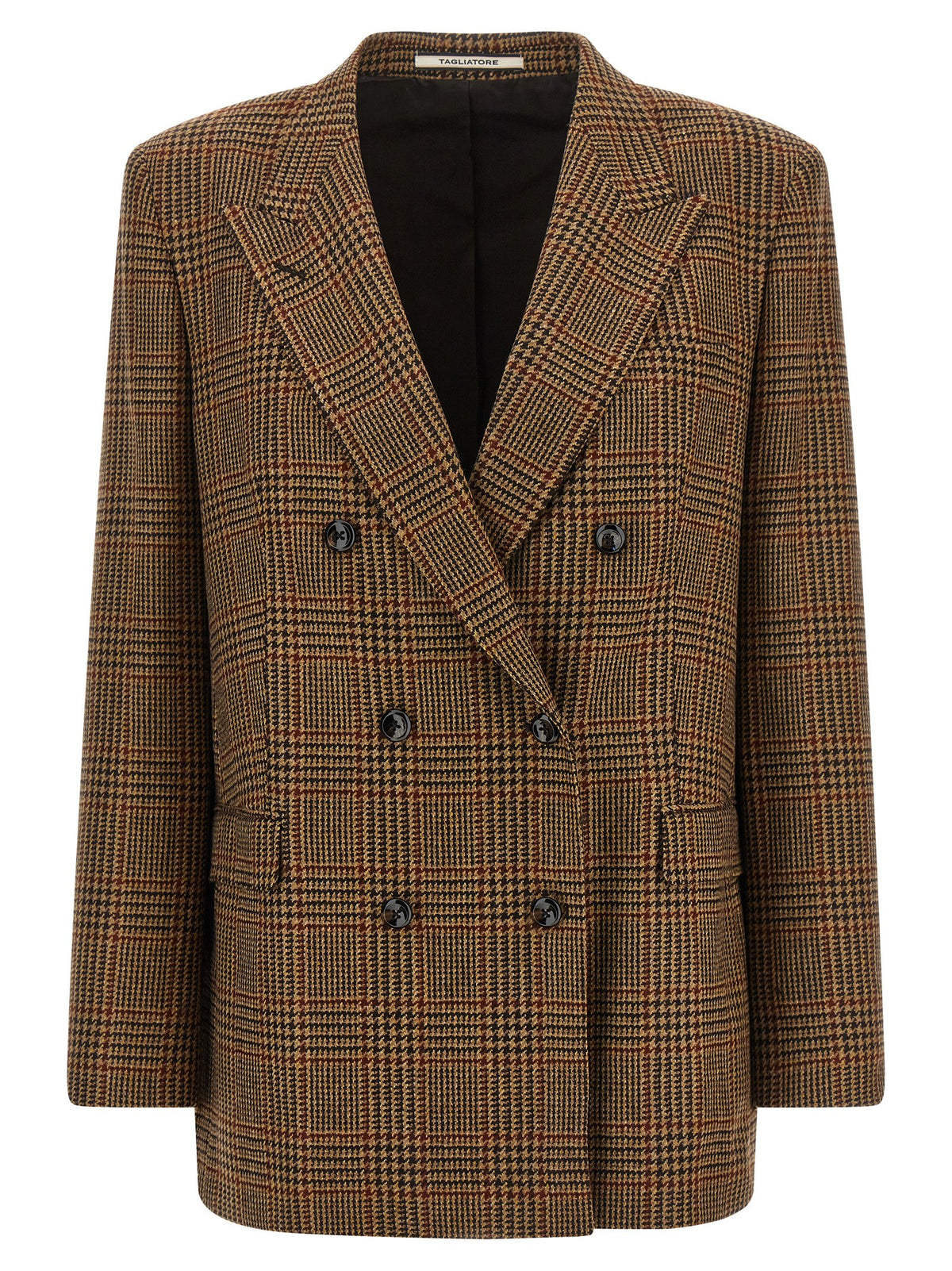 Tagliatore Brown Virgin Wool Blazer