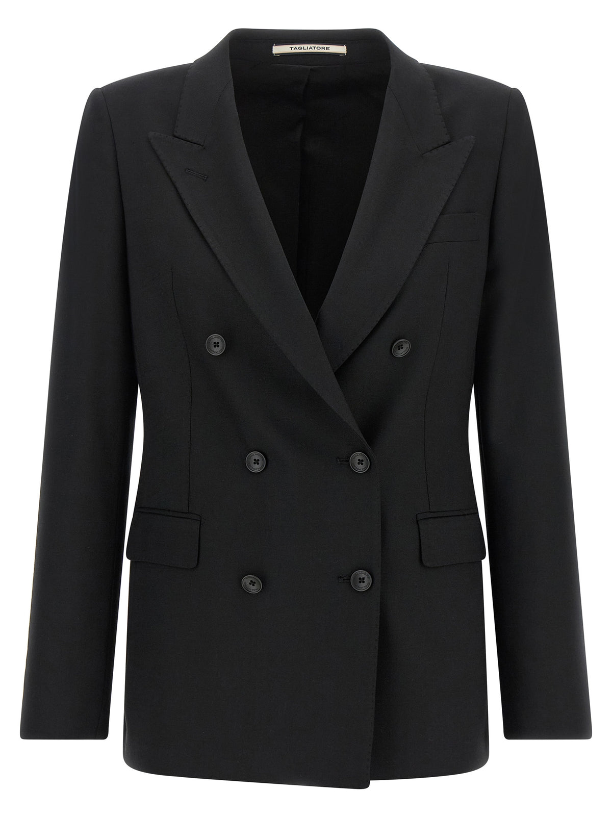 Tagliatore Black Polyester Blazer