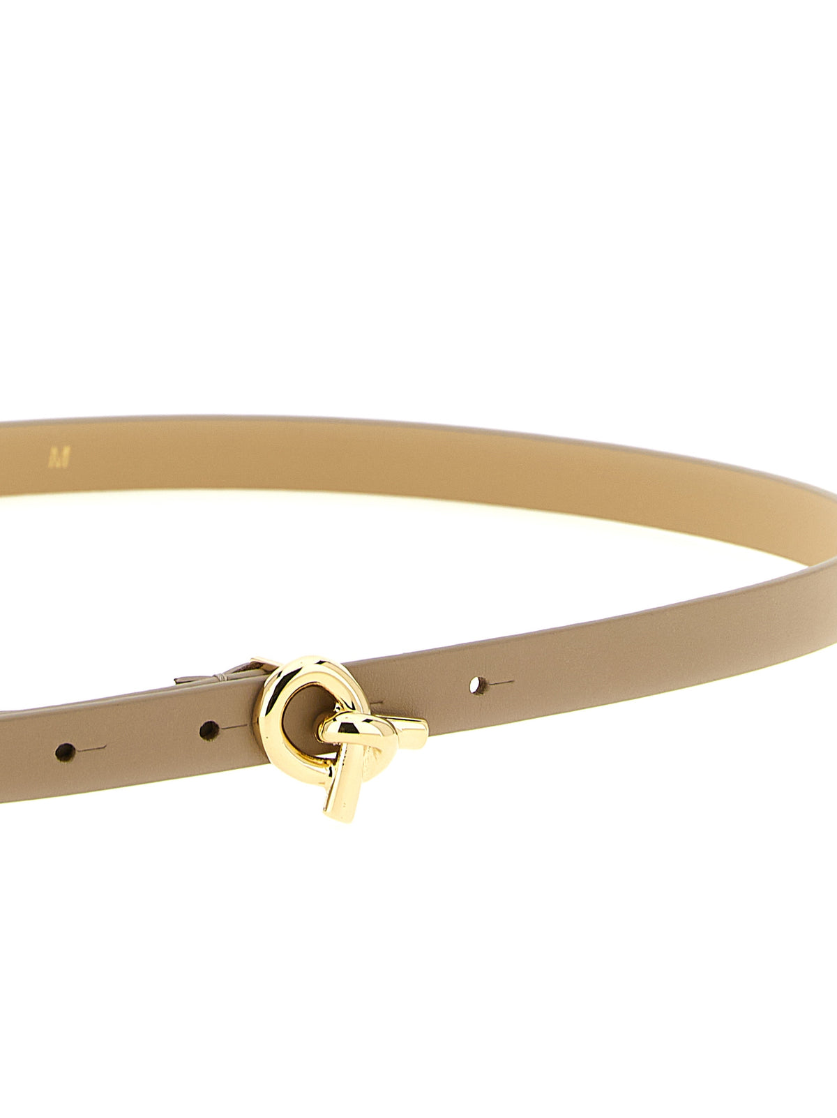 Fabiana Filippi Beige Leather Thin Belt