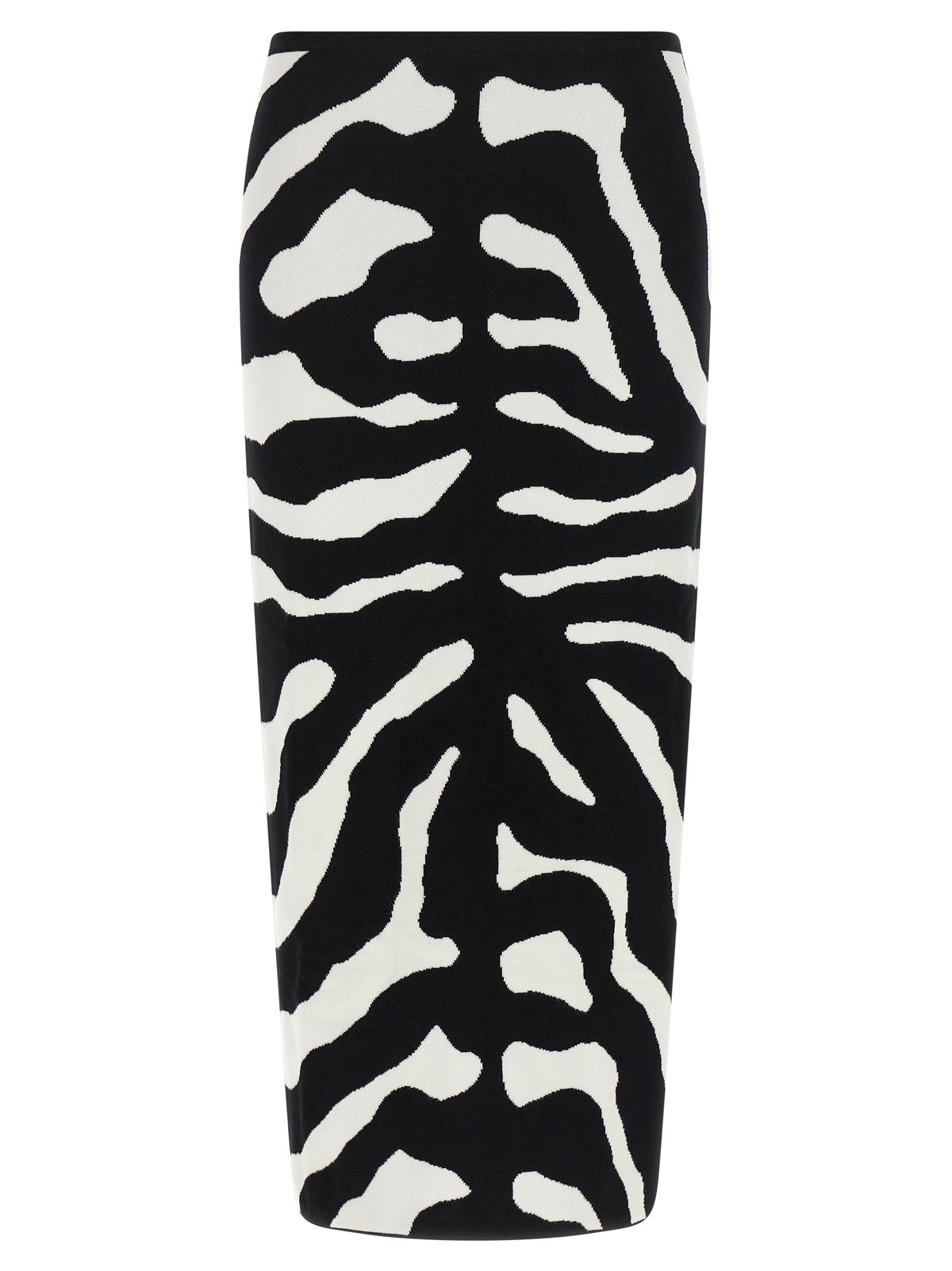 Moschino Bicolor Viscose Midi Skirt