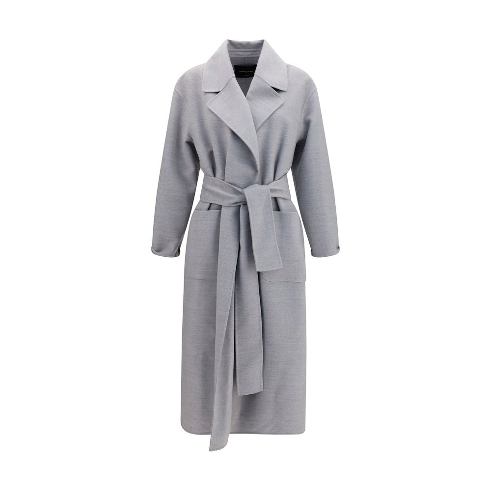 Fabiana Filippi Gray Wool Oves Aries Coat