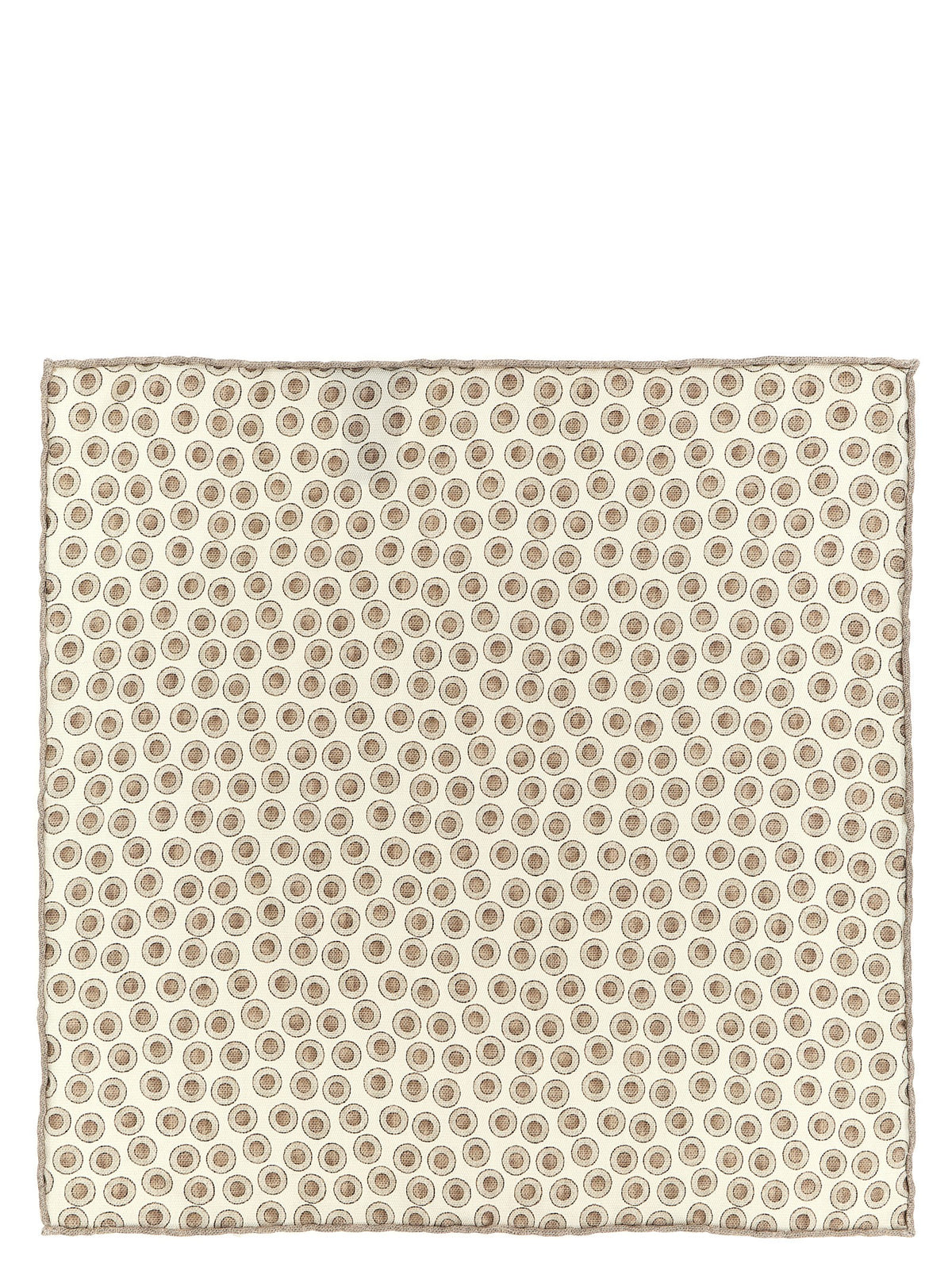 Brunello Cucinelli Beige Silk Foulard