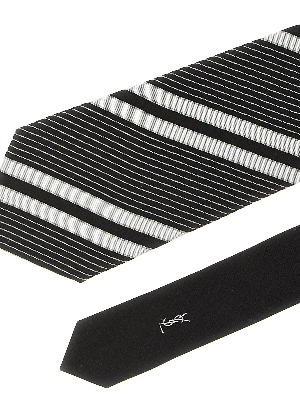 Saint Laurent Bicolor Silk Tie