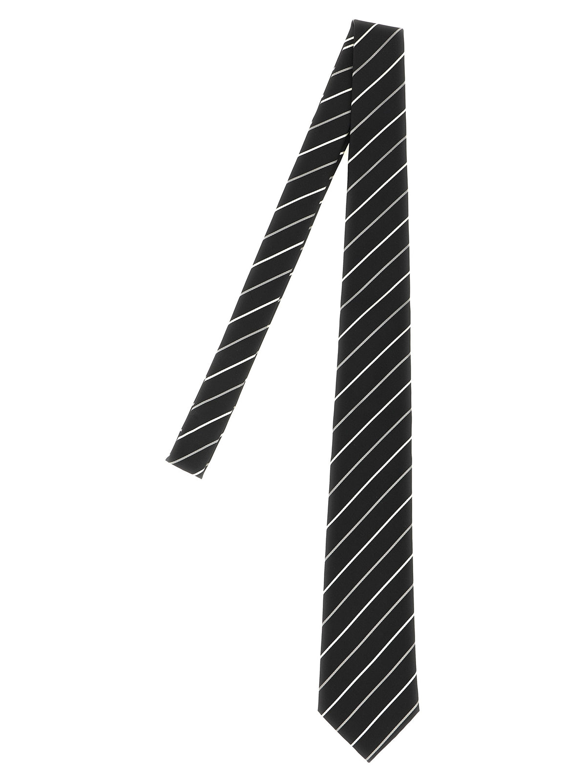 Saint Laurent Black Silk Tie