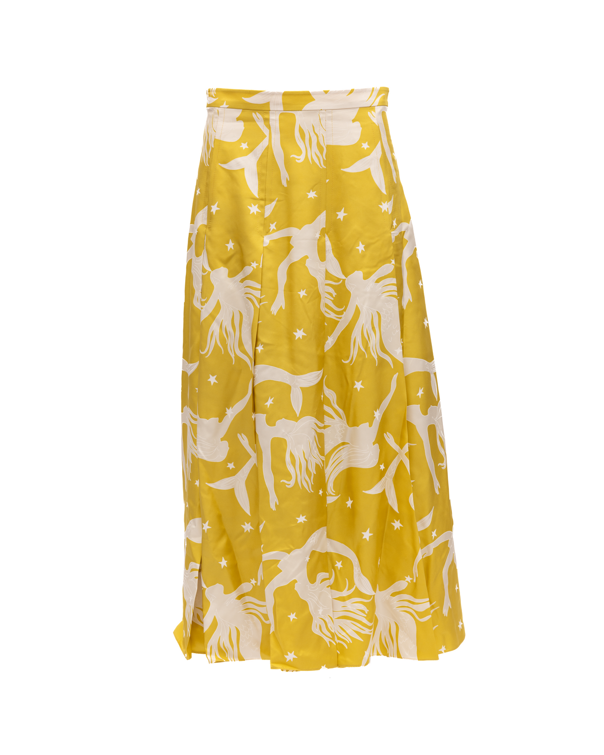 Valentino Garavani Yellow Printed Maxi Skirt