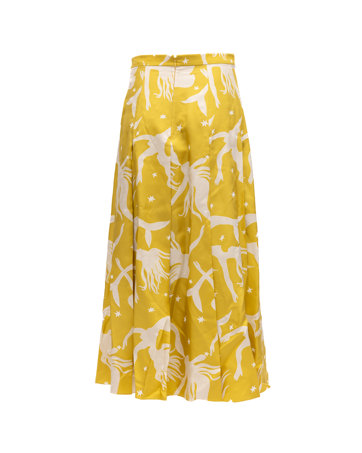 Valentino Garavani Yellow Printed Maxi Skirt
