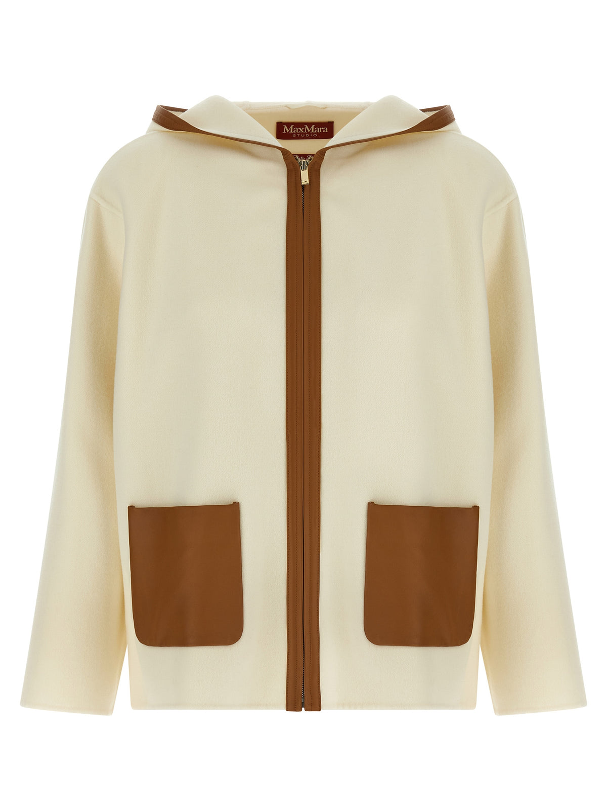 Max Mara White Virgin Wool Coat