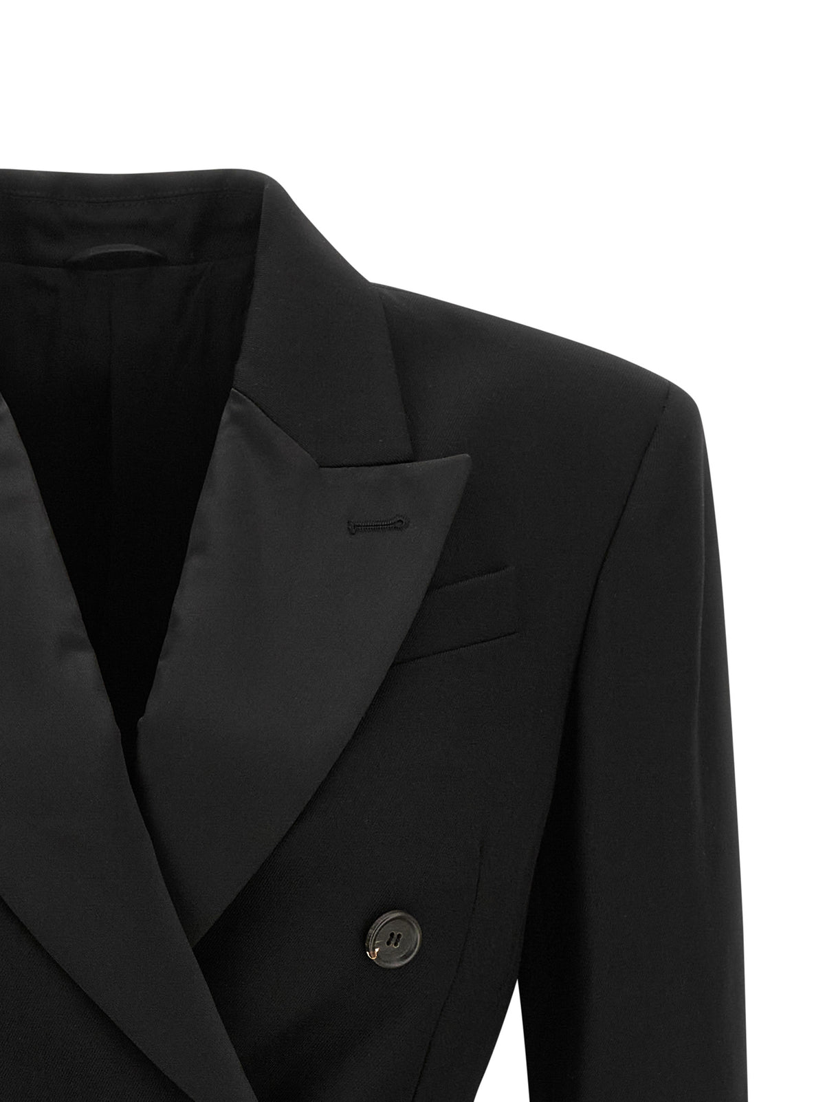 Brunello Cucinelli Black Virgin Wool Blazer